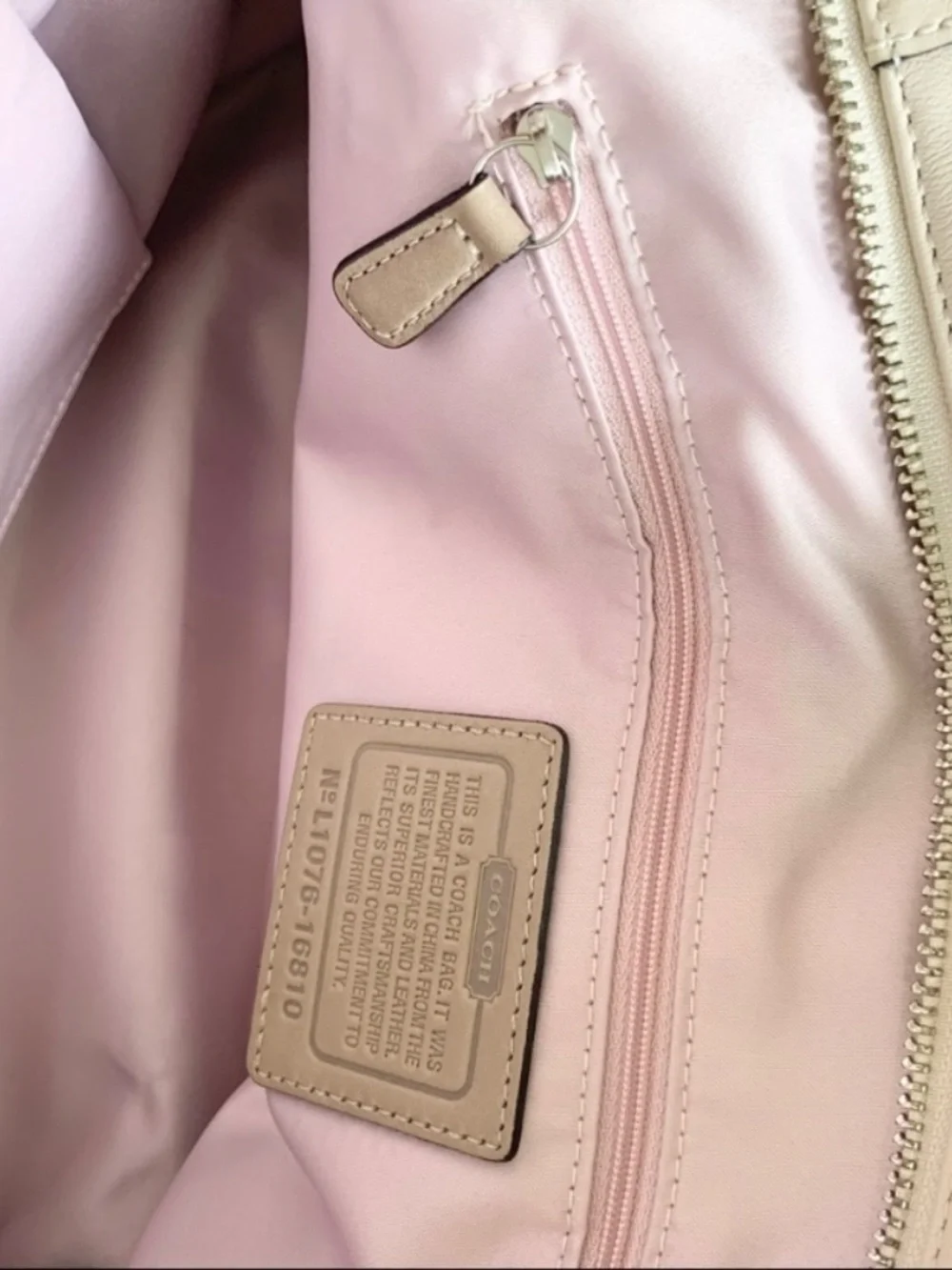 Coach Kristin Spectator Leather East West Zip Tote
